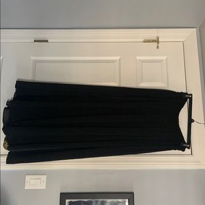 Black sheer maxi skirt